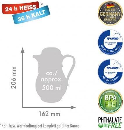Actual product image 530-01-00-0 Vacuum flask 0.5 l ivory (0.50 l)