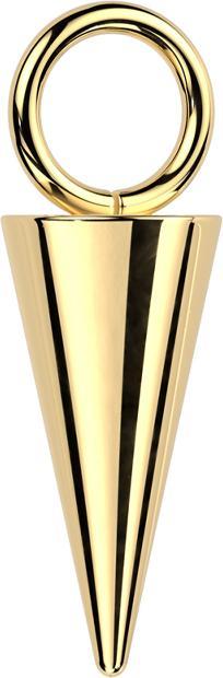 Star Piercing Anhänger vergoldet Cone (ohne Messing, Titan G23)