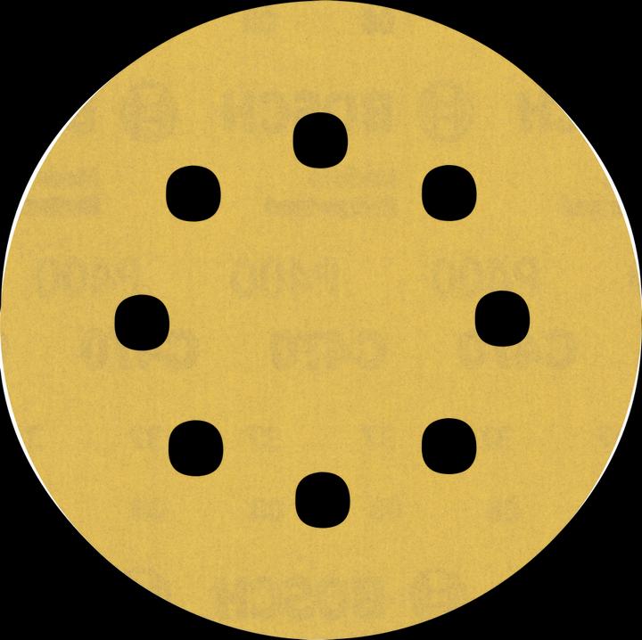 Actual product image Bosch Professional Zubehör EXPERT C470 Sanding paper with 8 holes for random orbital sander, 115 mm, G 400, 5 pcs. (400)