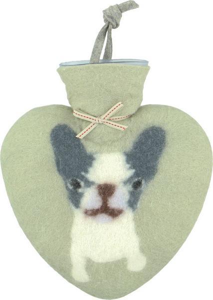 Dorothee Lehnen Wärmeflasche Bully Hund, 0.7 l, jade (0.70 l)
