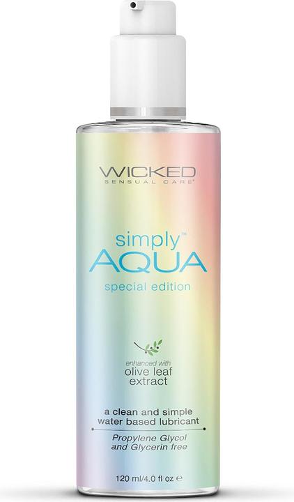 Actual product image Wicked Sensual Care Simply Aqua Special Edition Lubricant 120 ml Transparent (120 ml)