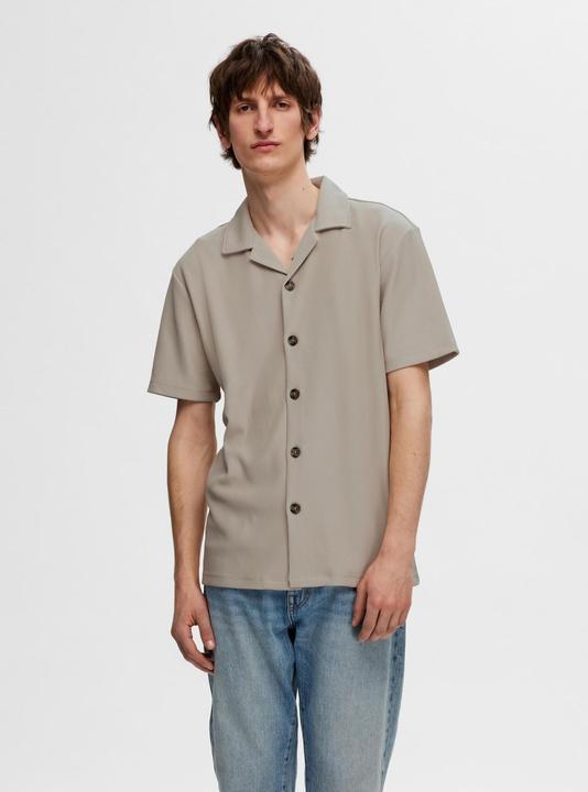 Immagine prodotto Selected Homme Camicia a maniche corte con collo cubano a coste (XL)