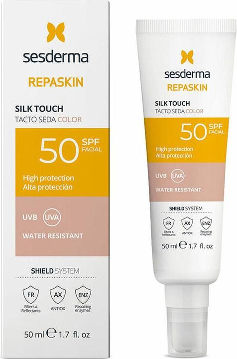 Immagine prodotto Sesderma REPASKIN SPF 50 Crema solare con colore 50ml Setoso (Crema solare viso, SPF 50, 50 ml, 80 g)