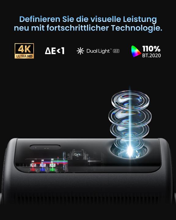 Actual product image Dangbei MP1 MAX 4K Heimkino-Beamer mit Google TV und HDR10+ (3100 lm)