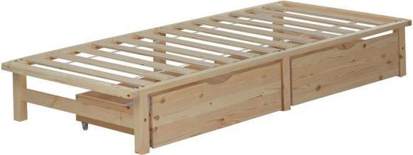 Produktbild Homestyle4u Palettenbett mit Bettkasten und Lattenrost (90 x 200 cm)