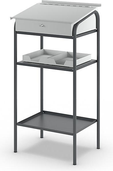 Produktbild eurokraft pro Werkstattpult, 2 Fachböden, HxBxT 1140x590x520 mm