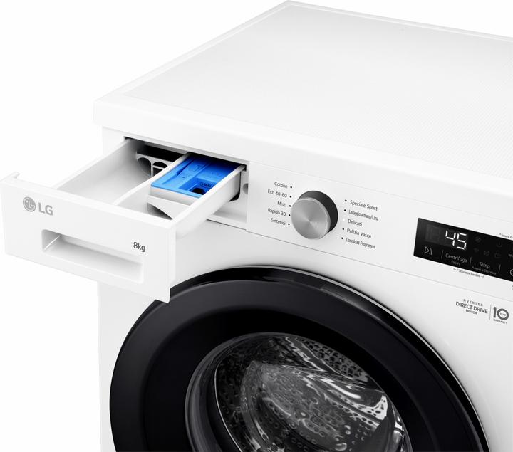 Actual product image LG F4NX1008NWK 8 Kg Washing Machine Class A (8 kg, Left)