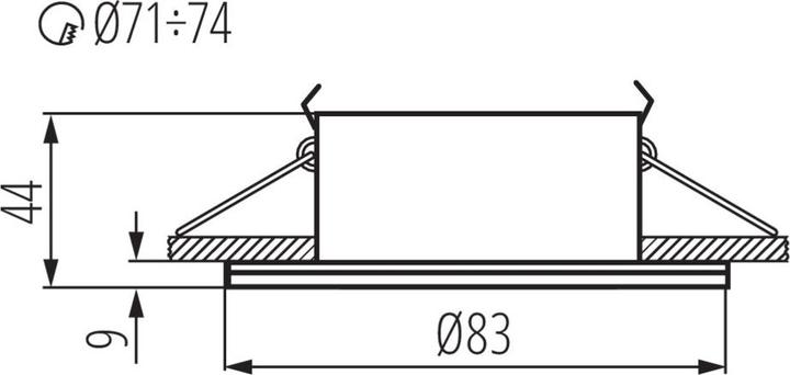 Actual product image Kanlux 26303 QULES AC O-W Recessed light fitting (GU10)