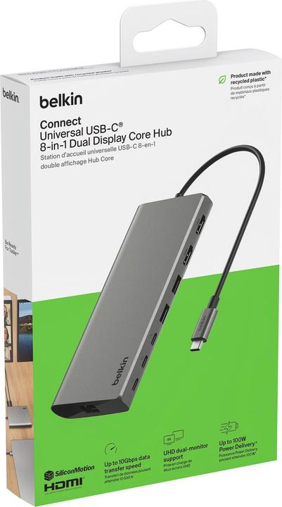 Produktbild Belkin INC015BTSGY-CZ (USB-C, 8 Ports)