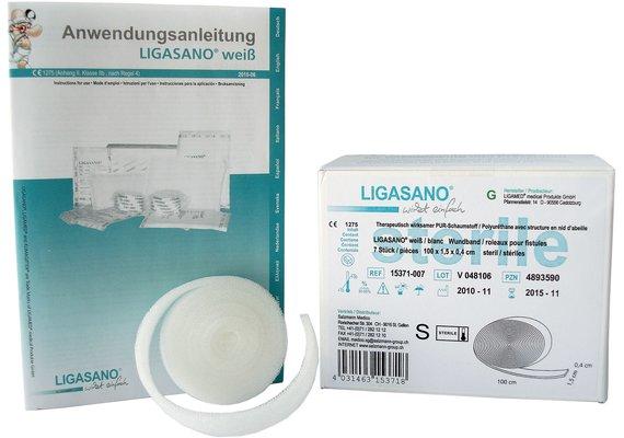 Ligasano ® 1 m x 1.5 1 Stk weiss (Fusscrème & Fussgel)