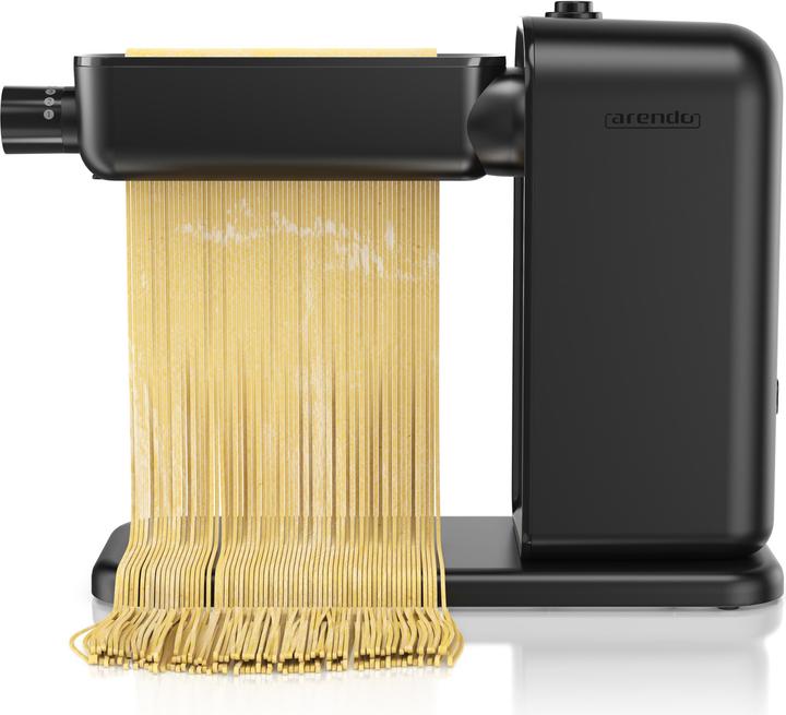 Produktbild Arendo Elektrische Nudelmaschine, Pasta Maker, 5 Stärken, 120 W, Nudelwalze und 2x Pasta-Schneideinsätze