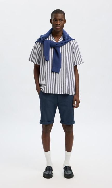 Actual product image Slhrelaxnew-Linen Shirt Ss Resort (XXL)