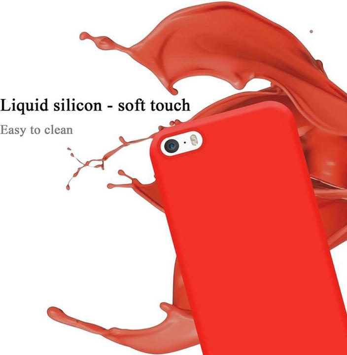 Actual product image Cadorabo TPU Liquid Silicone Case Cover (Apple iPhone 5)