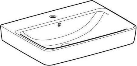 Produktbild Geberit Waschtisch Renova Plan 65 cm wei 501640001 (480 mm, 650 mm)
