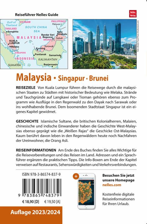 Produktbild Nelles Guide Reiseführer Malaysia - Singapur - Brunei (Deutsch, Kehr, Martin/Reger, AlbrechtGua, Karl-Heinz/Schaefer, 2024)