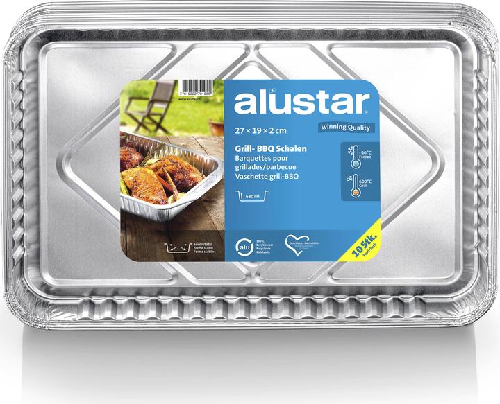 Produktbild Alustar Grill- und BBQ Schalen ohne Löcher