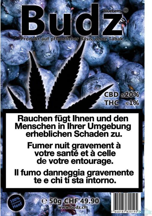 Budz Blueberry 50g (50 g, Extérieur)