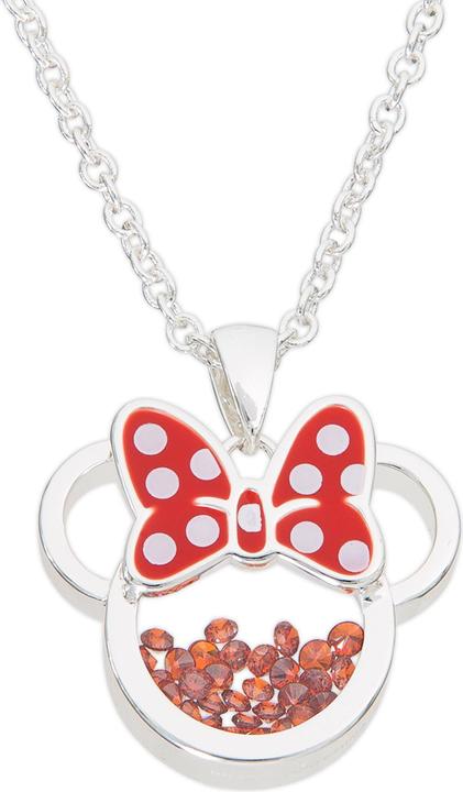 NoName MINNIE - Collier Anniversaire en Laiton Plaqué Argent - Janvier (Sterling Silber)