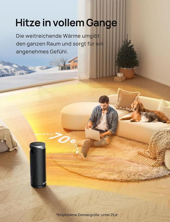 Produktbild Dreo PTC Keramik Heizlüfter mit Fernbedienung (1800 W)