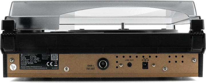 Produktbild Soundmaster Plattenspieler PL590SW Schwarz (Halbautomatisch)
