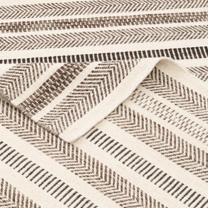 Produktbild Pergamon Natur Teppich Läufer Wolle Rana Streifen (90 x 160 cm)