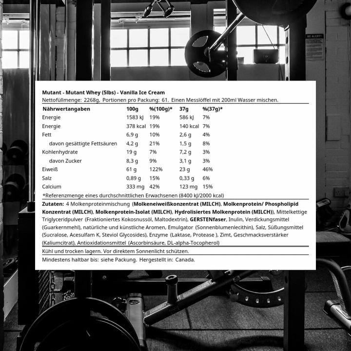 Produktbild Mutant Whey Protein (Vanille, 1 Stk., 2268 g)