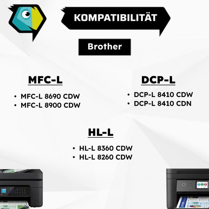 Image du produit Inkadoo Toner Compatible pour Brother TN-423 MFC-L 8900 Series HL-L 8260 DCP-L 8410 Series (Y, CF)