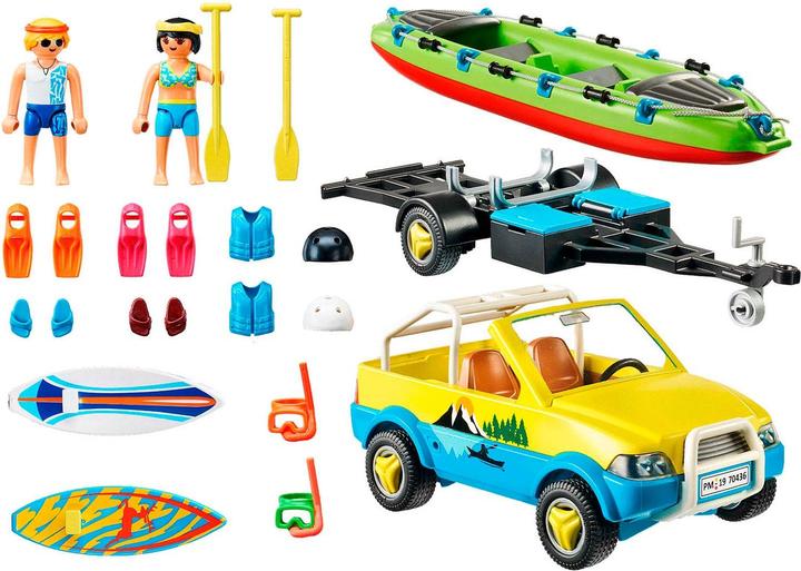 Produktbild Playmobil Strandauto mit Kanuanhänger (70436, Playmobil Family Fun)