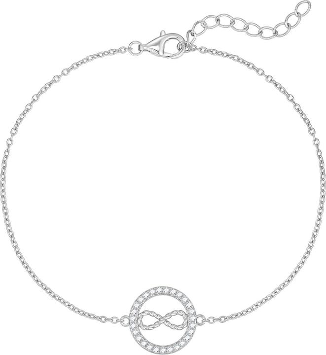 Rafaela Donata Damen Armband Infinity - 37636 (18 cm, Sterling Silber)