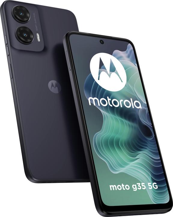 Actual product image Motorola Moto G35 (256 GB, Midnight Black, 6.72", SIM + eSIM, 50 Mpx, 5G)
