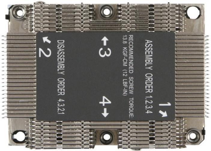 Produktbild Supermicro SNK-P0068PS: CPU Kühler 2HE (64 mm)
