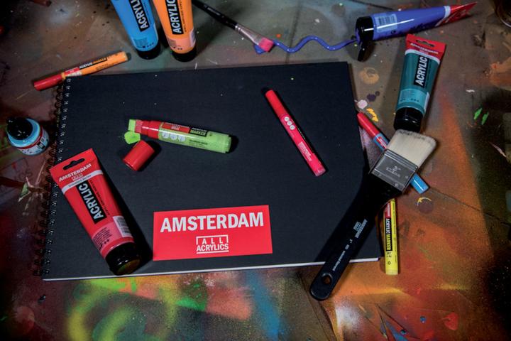 Image du produit Amsterdam Marqueur set de base 6 coul. (Trié, 4 mm, 6 x)