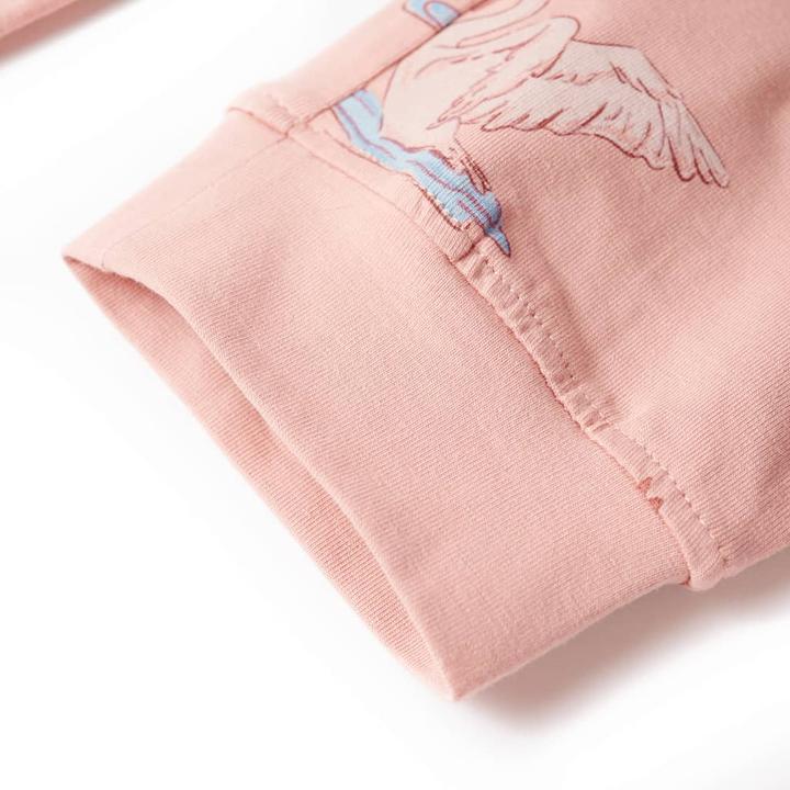 Produktbild VidaXL Kinderpyjama mit Langen Ärmeln Hellrosa 92,Material: 95 (92)