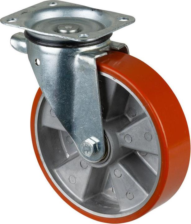 Actual product image Magni BS castors Swivel castor for transport equipment, polyurethane 95+/-3, diam. 200 mm, load capacity
