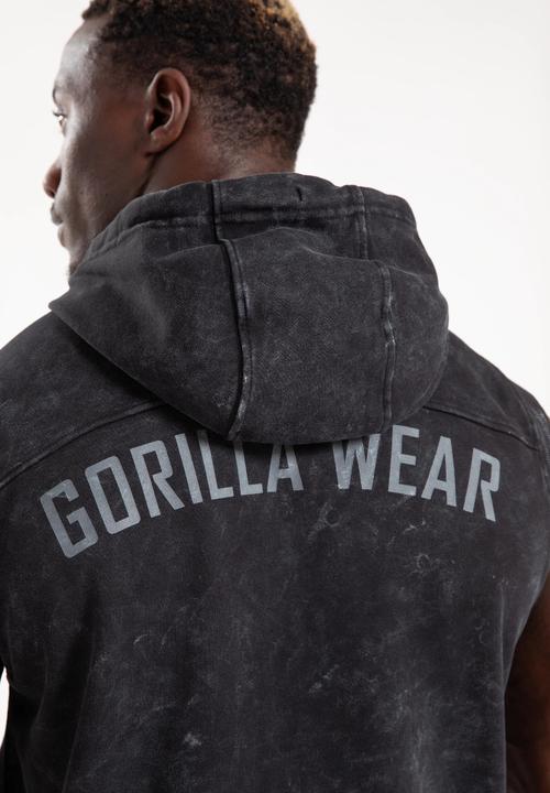 Actual product image Gorilla Wear Silverdale Ärmelloser Kapuzenpullover - Schwarz (XL)