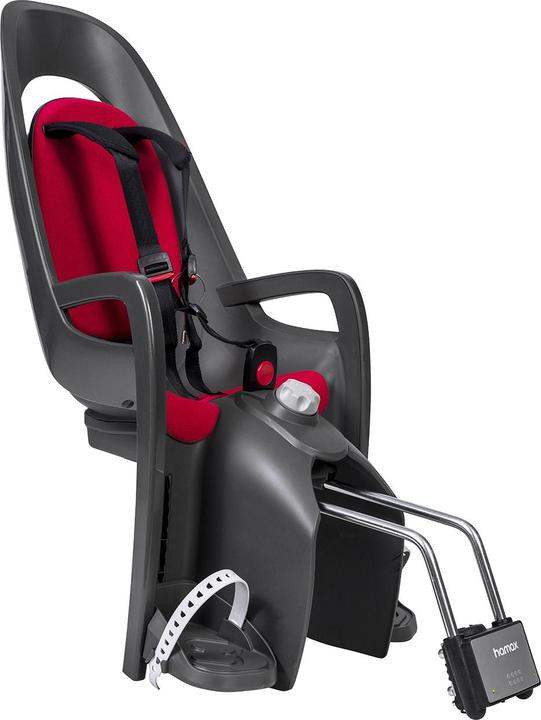 Produktbild hamax Caress Sattelrohr grau/dunkelgrau/rot (Gepäckträger)