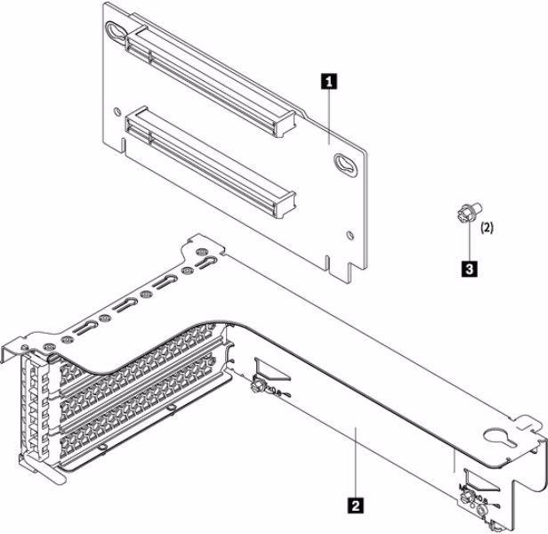 Actual product image Lenovo Riser 1 Kit - Riser Card