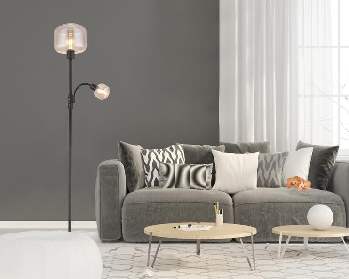 Actual product image Globo Floor lamp Giuseppe black matt 1xE27 (E27)