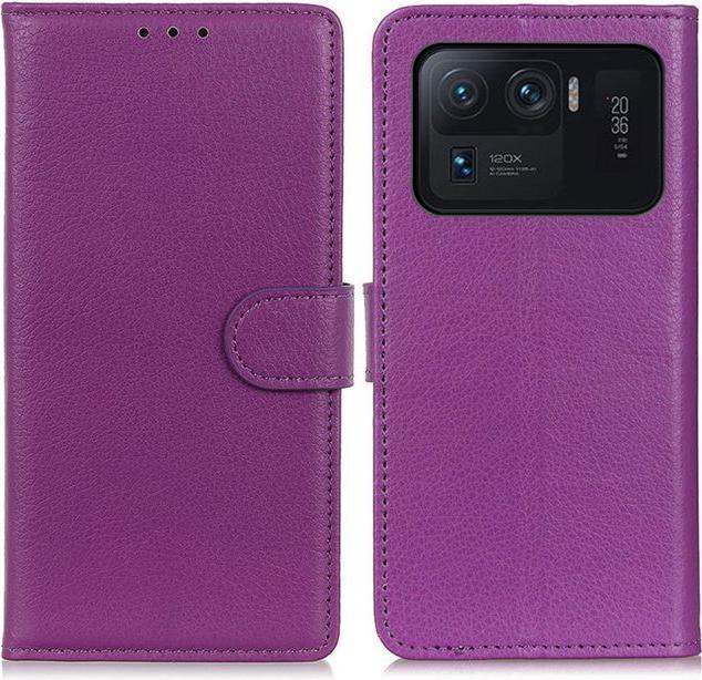 Actual product image MU Classic Litchi Leather Bookcover Series (Xiaomi Mi 11 Ultra)