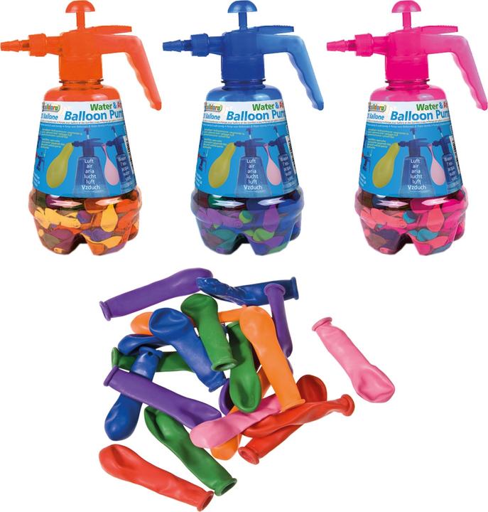 Alldoro Water balloon pump ass. triple ass., pump, 250 balloons, from 3 years