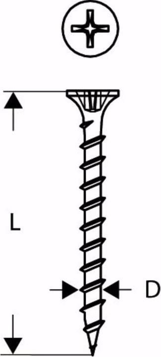 Produktbild Bosch Professional Zubehör Schnellbauschraube Grobgewinde. S-G. 3.9 x 30 mm (20 Schrauben pro Stück)