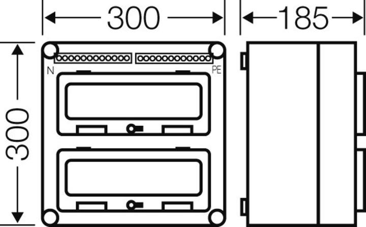 Produktbild Hensel MI1222 - Rack-Zubehör - RAL 7.032