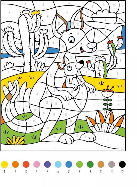 Actual product image My thick paint by numbers book animals