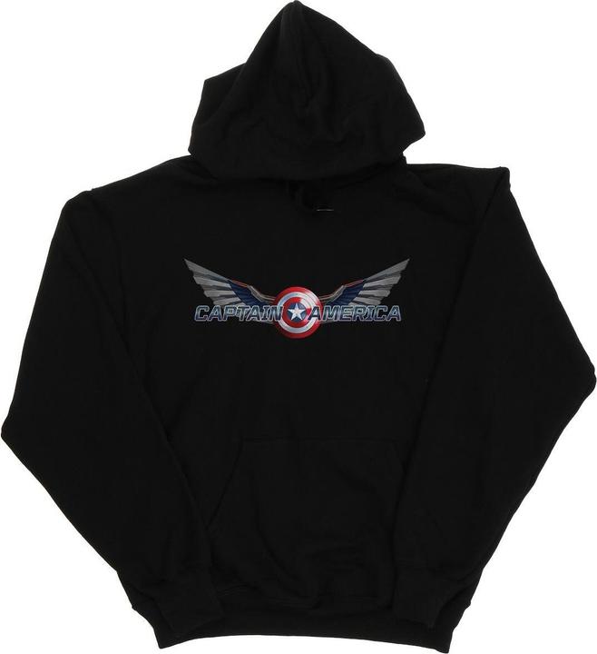 Immagine prodotto Falcon And The Winter Soldier Captain America Logo Felpa con Cappuccio Uomo (4XL)