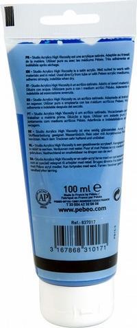 Image du produit Pebeo Acrylique Fine Studio Acrylics (Bleu de phtalocyanine, 100 ml)