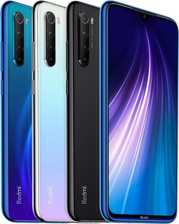 Produktbild Xiaomi Redmi Note 8 (128 GB, Moonlight White, 6.22", Hybrid Dual SIM, 12 Mpx, 4G)