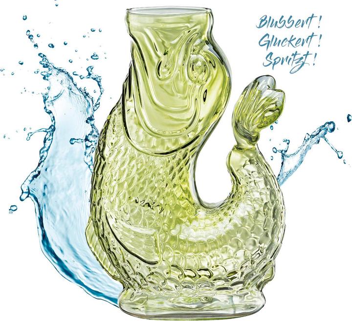 Actual product image Cilio NEMO Wasserkaraffe grün 10x15,5x23cm (1 l)
