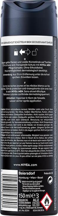 Actual product image NIVEA MEN Black & White Invisible Original (Spray, 150 ml)