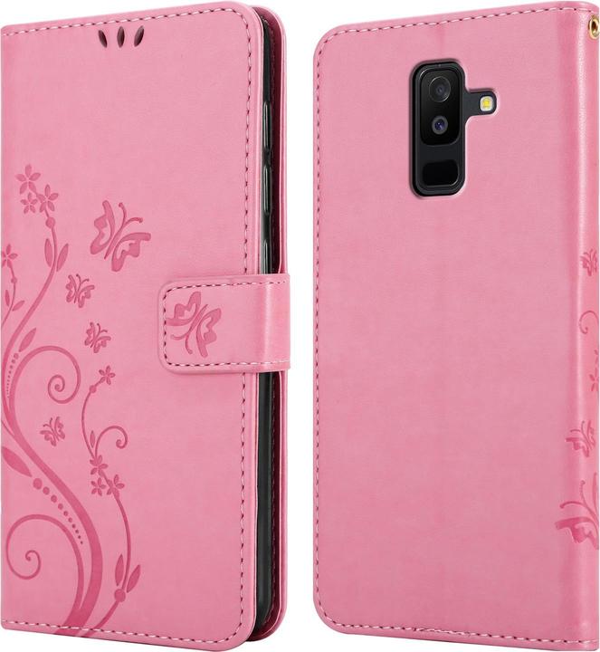 Actual product image Cadorabo Flower Book Cover (Samsung Galaxy A6+)