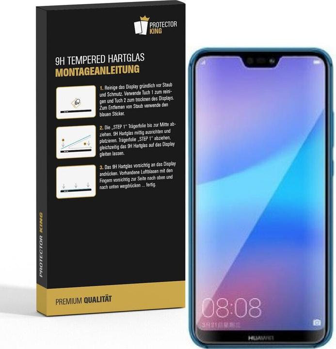 Produktbild Protectorking 3x Echtes Tempered 9H Panzerhartglas Matt Entspiegelt (3 Stück, Huawei P20 Lite)